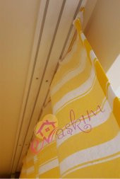 BALKON PERDESİ-50 CM FİYATI İSTEDİĞİNİZ BÜTÜN ÖLÇÜLERDE DİKİLİR BRANDA - 5
