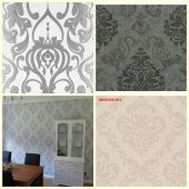 İTHAL SİLİNEBİLİR DAMASK DESENLİ DUVAR KAĞIDI ÇEŞİTLERİ - 1