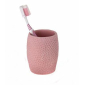 DT0082PB DİŞ FIRÇALIK''MACUNLUK PEMBE PETEK DESENLİ POLİRESİN 8X8X10CM 400ML thumbnail 3