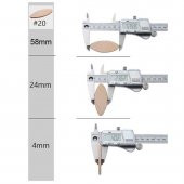 1000 Adet Ahşap Bisküvi Kavela Lamel Yaprak Kavelya No:20 - 2