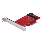 2 Port NGFF M.2 B+M Key SSD To PCI-E PCI Express 4X Adaptör Kart - 1