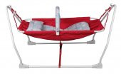 Norfolk Baby Sleep Oyuncaklı Sallanır Bebek Beşiği Hamak Beşik Sallanır Bebek Hamağı Kırmızı - 1