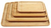 Globy Bambu Dikdörtgen Tepsi 20X12 cm - 1