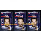 Schwarzkopf Men Perfect Erkek Saç Boyası 80 Kahve Siyah 3 Adet - 1