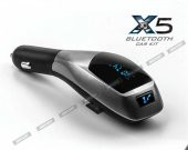 X5 Wifi Bluetooth Araç Kiti Fm USB Girişli FM Transmitter - 1