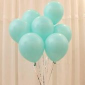 40 Adet Mat Mint Yeşili Balon (Turkuaz ın bir ton yeşili) - 2