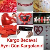 Sürpriz Romantik İlginç Evlilik Teklifi Paketi: Süsler, Malzemesi , Aksesuar, Balon vs. - 1