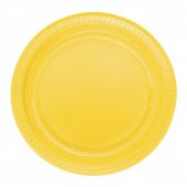 25 ADET Sarı Tabak 22 cm Kullan At Doğum Günü Parti thumbnail 1