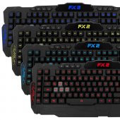 Frisby Gamemax FK-G406QU FX2 Pro Yeni Seri Kablolu Macrolu RGB 7 Renk Işıklı Gaming Oyuncu Klavyesi Mekanik Hisli - 1