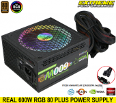 GAMETECH GTP-600 RGB 600W 80 Plus Bronze Sertifikalı Power Supply PC Güç Kaynağı - 2