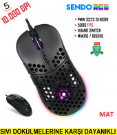 GAMEPOWER SENDO MATTE Mat 10.000 DPI RGB Gaming Oyuncu Mouse - 2