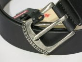 LEVIS ERKEK HAKİKİ DERİ KEMER 38016-0098 SİYAH - 2