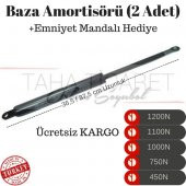 Baza Amortisörü 1500N (1Çift)+Emniyet Mandalı Hediye - 1