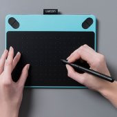 WACOM Intuos Comic Small Mavi Grafik Tablet CTH-490CB-N - 4
