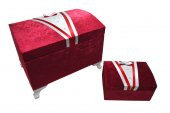 DAMAT MODEL NİŞAN VE ÇEYİZ SANDIĞI (BORDO) - 1