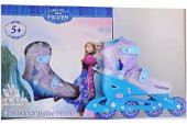 Frozen Elsa Paten Kask Dizlik Seti - 4 tekerlekli - 6