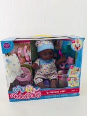 ALTINA İŞEYEN ZENCİ BEBEK SESLİ 9 AKSESUARLI BEZLİ BEBEK - 2