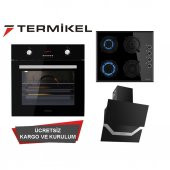 Termikel Ankastre Set 3lü Fırın  Davlumbaz  Ocak - 1