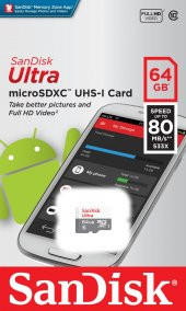 Sandisk 64GB Micro SD Hafıza Kartı Ultra 80MB/s SDSQUNS-064G-GN3MN - 2