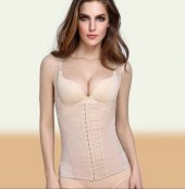 Askılı Vücut Şekillendirici Dantelli Lateks Kancalı Bel Korsesi - 1