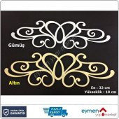 DEKORATİF YAPIŞKANLI AYNALI PLEKSİ MOBİLYA DOLAP VE KAPI SÜSÜ D4 - 1