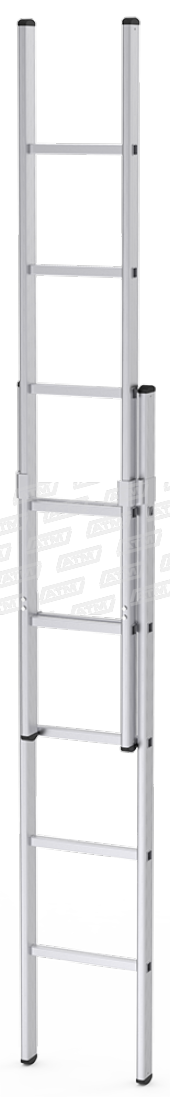 2X2=4 METRE SÜRGÜLÜ İKİ PARÇALI ALÜMİNYUM SÜRGÜLÜ MERDİVEN - 1