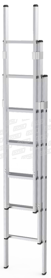 2X3= 6 METRE SÜRGÜLÜ ÜÇ PARÇALI ALÜMİNYUM SÜRGÜLÜ MERDİVEN - 1
