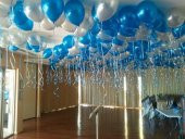 25 Adet Metalik Lacivert Koyu Mavi + Gümüş Gri Karışık Balon - 1