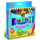 Carioca 40570 Jumbo Yıkanabilir Keçeli Boya Kalemi 24lü - 1