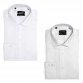 PINGÖMLEK KENSINGTON MONTELLO VESTA COMBO 8 İKİLİ SET ERKEK GÖMLEK BEYAZ DESENLİ BEYAZ - 1