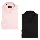 PINGÖMLEK KENSINGTON VESTA COMBO 21 İKİLİ SET ERKEK GÖMLEK PEMBE VE SİYAH - 1