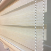 ENUYGUN FİYAT ZEBRA STOR PERDE BRİLLANT BAMBU KREM RENK - 2