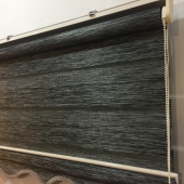 EN UYGUN BRİLLANT ORJİNAL Zebra Perde Oregon BAMBU SİYAH KALIN KUMAŞ - 4