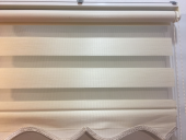 ENUYGUN FİYAT ZEBRA STOR PERDE BRİLLANT BAMBU KREM RENK - 5