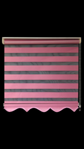 EN UCUZ ORJİNAL BRİLLANT Zebra Perde LÜKS PEMBE DÜZ ZEBRA Stor PERDE - 1
