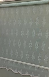 BRİLLANT EN UYGUN ÇİFTLİ SİSTEM TÜL STOR PERDE KIRIK BEYAZ SERPME DESEN - 1