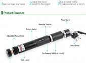 Şarj Edilebilir Orijinal 1000 m. Yeşil Lazer Pointer YF 303 - 3