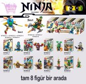 SY 623 Dönüşebilen NİNJA Lego Seti Tam 8 Figür - 1