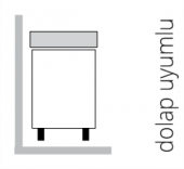 İDEVİT Vega 80CM Hilton Dolap Uyumlu Etejerli Lavabo 5 Yıl Garanti - 3