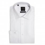 PINGÖMLEK KENSINGTON HERRİNGBONE BEYAZ ERKEK GÖMLEĞİ - 1