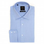 PINGÖMLEK KENSINGTON HERRİNGBONE MAVİ ERKEK GÖMLEĞİ - 1