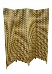 İKİZLER HASIR ÖRME PARAVAN ÇİFT TARAFLI DÖRT KANATLI 200 CM GENİŞLİK ( 16845) - 1