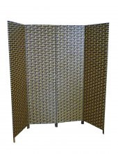 İKİZLER HASIR ÖRME PARAVAN ÇİFT TARAFLI DÖRT KANATLI 200 CM GENİŞLİK ( 16845) - 2