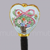 Çiçek Desenli Kalpli Çatal Ve Kaşık - 5