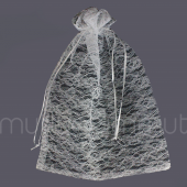 6 Adet 30x40cm Dantel Kese Hediyelik Kese - 6