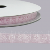 1cm X 22metre Çiçek Desenli Grogren Kurdela - 3