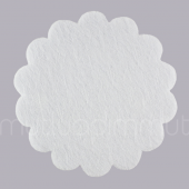 100 Adet 22 Cm Dantel Tül Kesilmiş Tül Organze Kumaş - 7