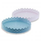 Oval Metal Tepsi 29x21cm - 2
