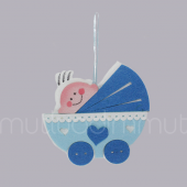 Pusette Bebek Keçe Kapı Süsü Küçük 13x13cm - 4