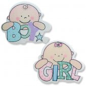 Ahşap Sticker Bebek 12 Adet - 1